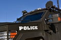 SWAT vehicle used to assist police Royalty Free Stock Photo