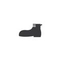 Black army shoe