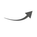 Black arrow icon on white background. flat style. arrow icon for your web site design, logo, app, UI. arrow indicated the Royalty Free Stock Photo