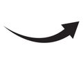 Black arrow icon on white background. flat style. arrow icon for your web site design, logo, app, UI. arrow indicated the