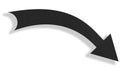 Black arrow Royalty Free Stock Photo