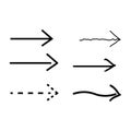 Arrows on white background ,arrows vector set,direction icon Royalty Free Stock Photo