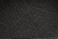 Black artificial or synthetic leather background with neat texture and copy space Royalty Free Stock Photo