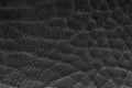 Black artificial or synthetic leather background with neat texture and copy space Royalty Free Stock Photo