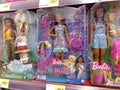 Black and Asian barbie dolls Royalty Free Stock Photo