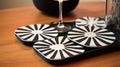 black atomic pattern