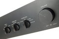 Black audio amplifier Royalty Free Stock Photo