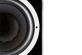 Black audio speaker membrane Royalty Free Stock Photo