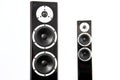 Black audio speakers Royalty Free Stock Photo