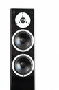 Black audio speakers tower Royalty Free Stock Photo