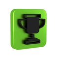 Black Award cup icon isolated on transparent background. Winner trophy symbol. Championship or competition trophy