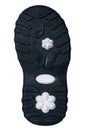 black baby boot sole isolated on white Royalty Free Stock Photo