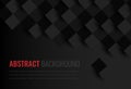 Black background. Abstract geometric template for business. Background texture with square and triangle. Vector Royalty Free Stock Photo