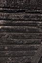 Natural fire ashes with dark grey black coals texture. It is a flammable black hard rock. copyspace Royalty Free Stock Photo