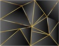 Black background dimension gold vector illustration design modern