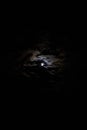 Black background. with moon and clouds. the full moon has colored many fantasy writers and legends like that of werewolves. Royalty Free Stock Photo