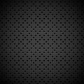 Black Background with Perforated Pattern Royalty Free Stock Photo