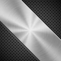 Black Background with Perforated Pattern Royalty Free Stock Photo