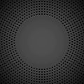 Black Background with Perforated Pattern Royalty Free Stock Photo