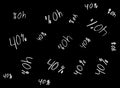 On a black background there is a white inscription `40%` Royalty Free Stock Photo