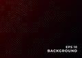 Black background with wavy red gradient lines. Design for banner, wallpaper, website and other graphics. Eps 10. Royalty Free Stock Photo