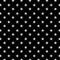 Star seamless pattern. White and black retro background. Chaotic elements. Abstract geometric shape texture. Royalty Free Stock Photo