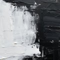 Monochrome Impasto: Solid No. 26 - Uhd Black And White Painting