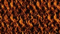 black background with yellow and orange fire flames burning in the center fire flames background Royalty Free Stock Photo