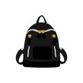 Black Backpack Fashion Style Item Illustration