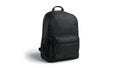 Black Backpack Mockup on White Studio Background Royalty Free Stock Photo
