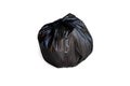 The black bag has full garbage bags and hitches along the cliping path Royalty Free Stock Photo