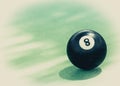 Black ball number eight Royalty Free Stock Photo