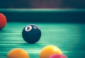 Black ball number eight Royalty Free Stock Photo