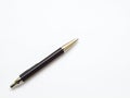 Black ball pen isolated on white background Royalty Free Stock Photo