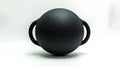 A black ball with a white background Royalty Free Stock Photo