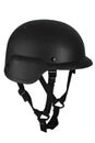 Black ballistic kevlar military helmet