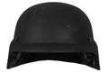 Black ballistic kevlar military helmet. Isolated on white