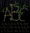 Black Bamboo Eco Alphabet