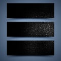 Black banners templates. Abstract backgrounds Royalty Free Stock Photo