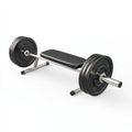 Weight Bench Barbell, Fitness Equipment, Strength Training Royalty Free Stock Photo