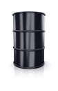 Black barrel Royalty Free Stock Photo