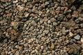 Basalt Pebbles forming black sand on Maui, Hawaii Royalty Free Stock Photo