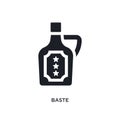 black baste isolated vector icon. simple element illustration from united states of america concept vector icons. baste editable Royalty Free Stock Photo