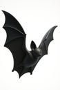 Black bat sculpture on white background Royalty Free Stock Photo