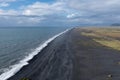 Black sands from the cliff