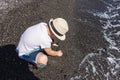 Black beach , Santorini