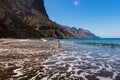 Black beach. Taburiente. Canary Islands. Tenerife. Spain.