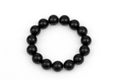 Black beads isolated