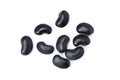 Black bean isolated on white background . Royalty Free Stock Photo