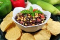 Black bean and corn salsa Royalty Free Stock Photo